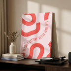 It Can’t Get Any Better Than This Abstract Lines - Framed Canvas Wall Art Print