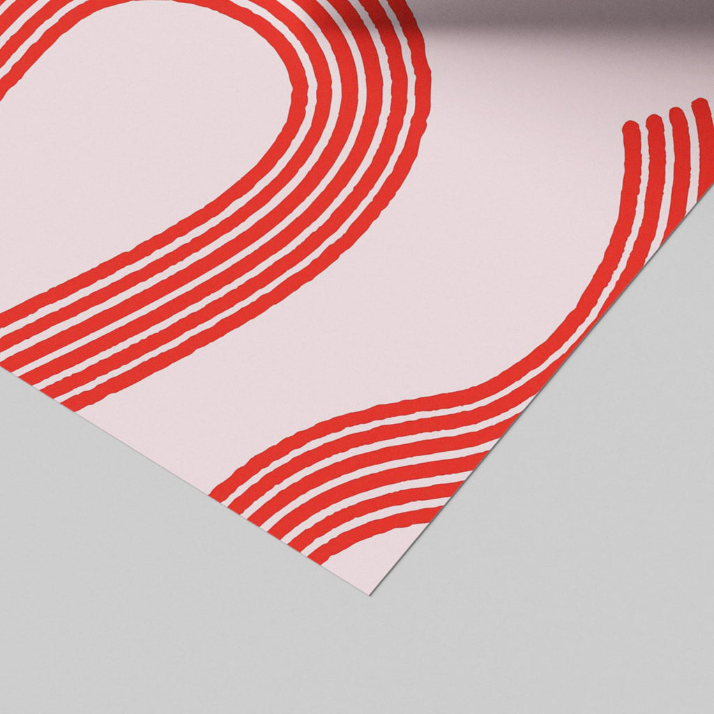 It Can’t Get Any Better Than This Abstract Lines - Rolled Poster Wall Art Print