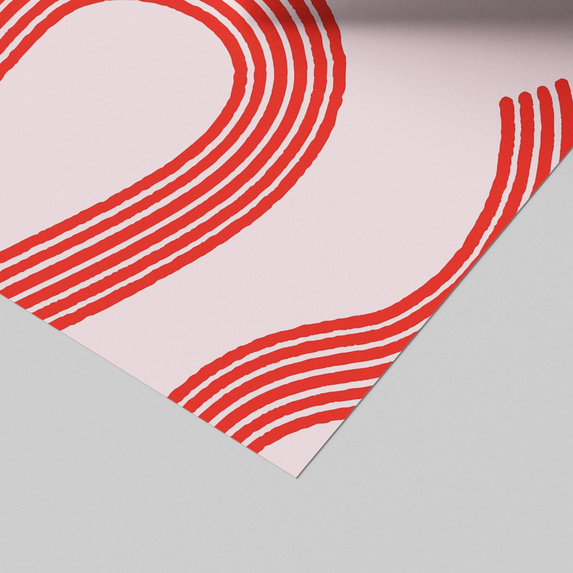 It Can’t Get Any Better Than This Abstract Lines - Rolled Poster Wall Art Print