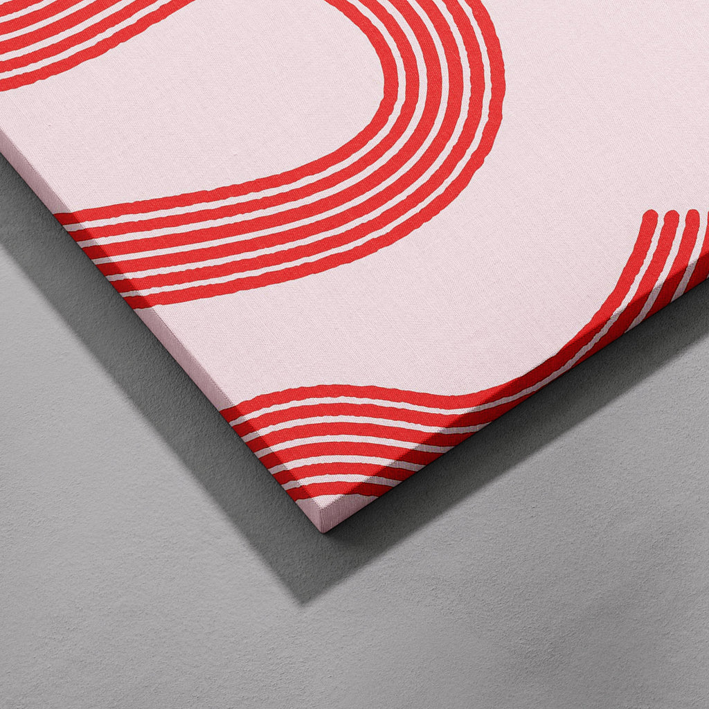 It Can’t Get Any Better Than This Abstract Lines - Framed Canvas Wall Art Print