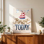 Knot Today - Seta Zakian - Framed Canvas Wall Art Print