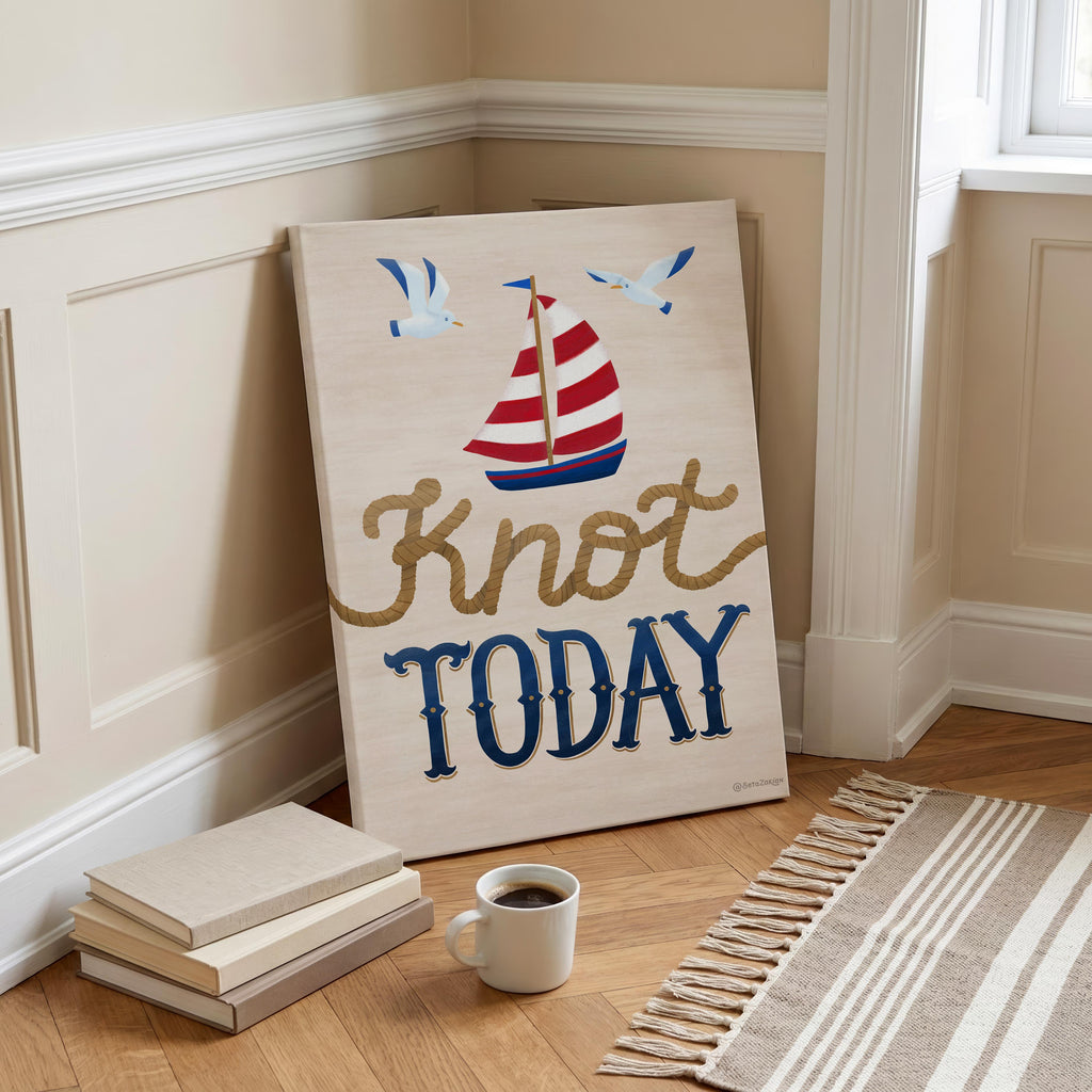 Knot Today - Seta Zakian - Framed Canvas Wall Art Print