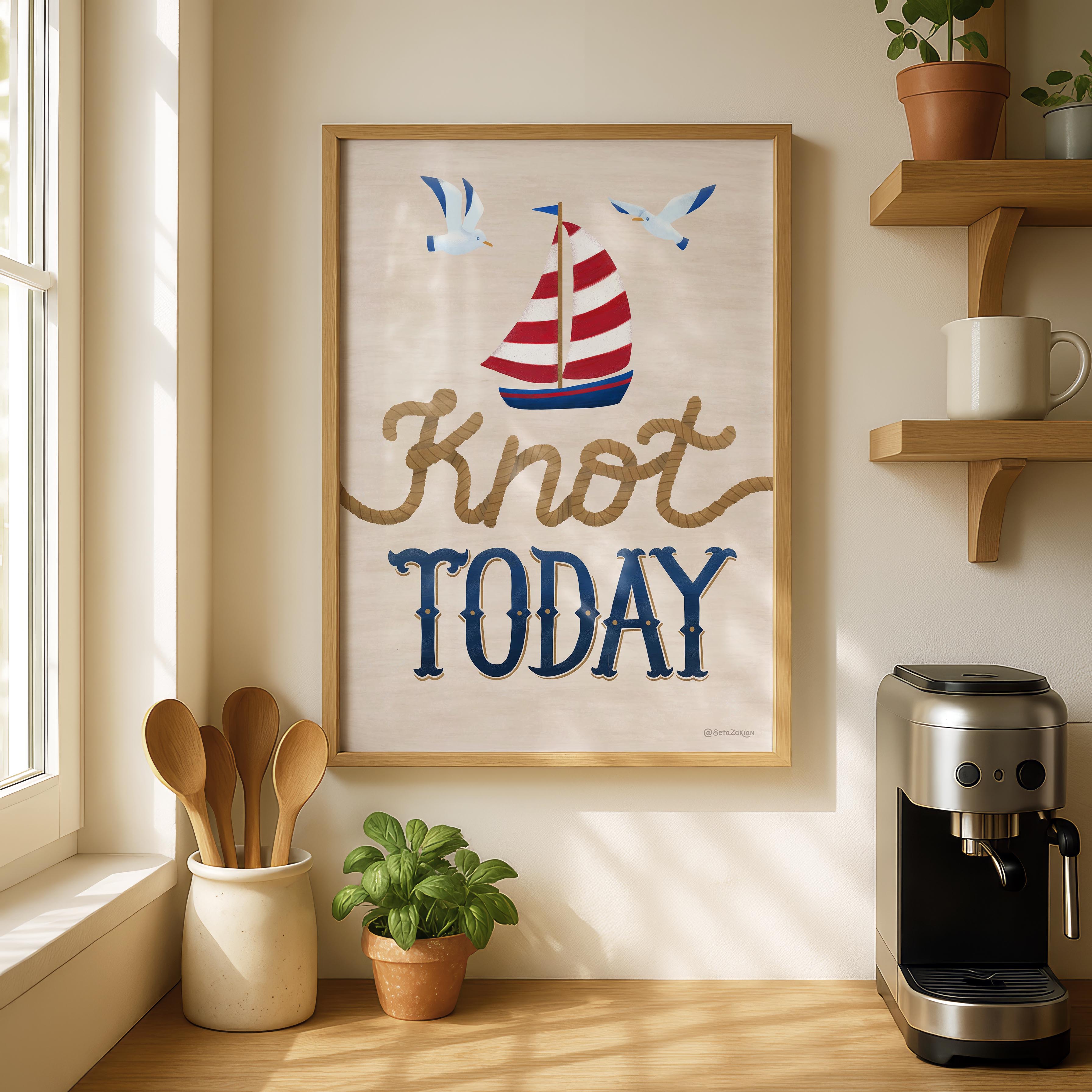 Knot Today - Seta Zakian - Rolled Poster Wall Art Print