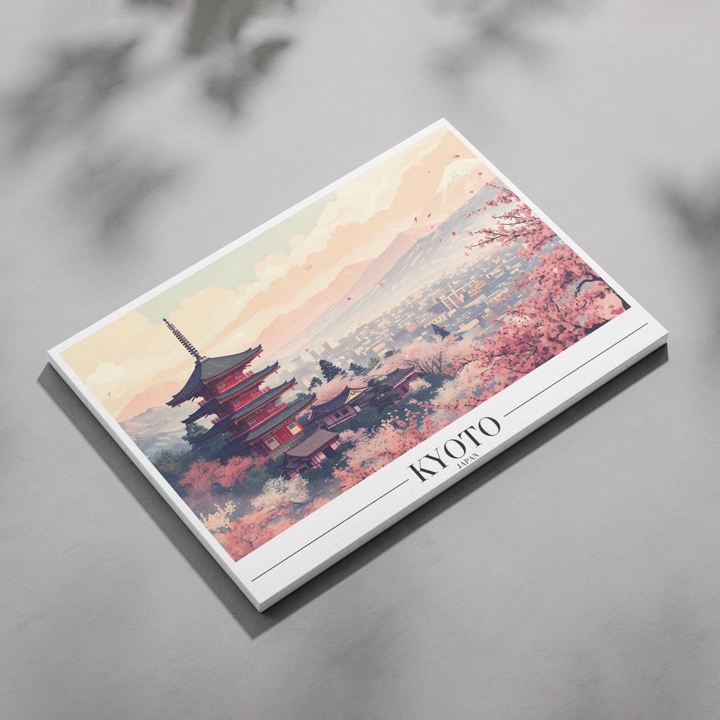 Serene Kyoto Japan City World Travel - Framed Canvas Wall Art Print | House Prints