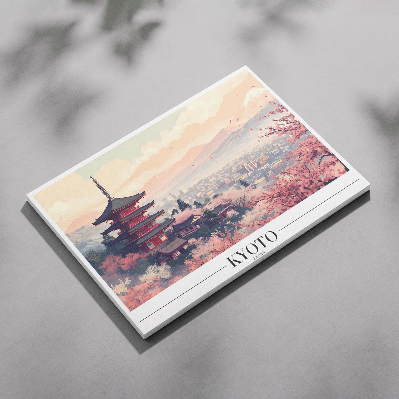 Serene Kyoto Japan City World Travel - Framed Canvas Wall Art Print | House Prints