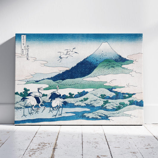 Umezawa Manor in Sagami Province - Katsushika Hokusai - Framed Canvas Wall Art Print - House Prints