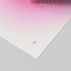 Keep Chasing Your Dreams Modern Pink Gradient - Rolled Poster Wall Art Print