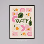 Where's The Food WTF Funny Kitchen Quote - Rolled Poster Wall Art Print | House Prints
