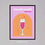 Cheers to Champagne Sparkling Romance - Rolled Poster Wall Art Print | House Prints