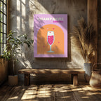 Cheers to Champagne Sparkling Romance - Framed Canvas Wall Art Print | House Prints