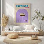Modern Espresso Martini Cocktail Drink - Rolled Poster Wall Art Print | House Prints