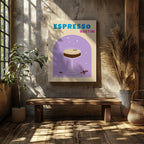Modern Espresso Martini Cocktail Drink - Framed Canvas Wall Art Print | House Prints