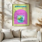 Modern Refreshing Gin and Tonic Cocktail Drink - Rolled Poster Wall Art Print | House Prints
