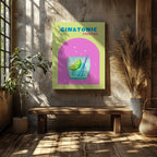 Modern Refreshing Gin and Tonic Cocktail Drink - Framed Canvas Wall Art Print | House Prints