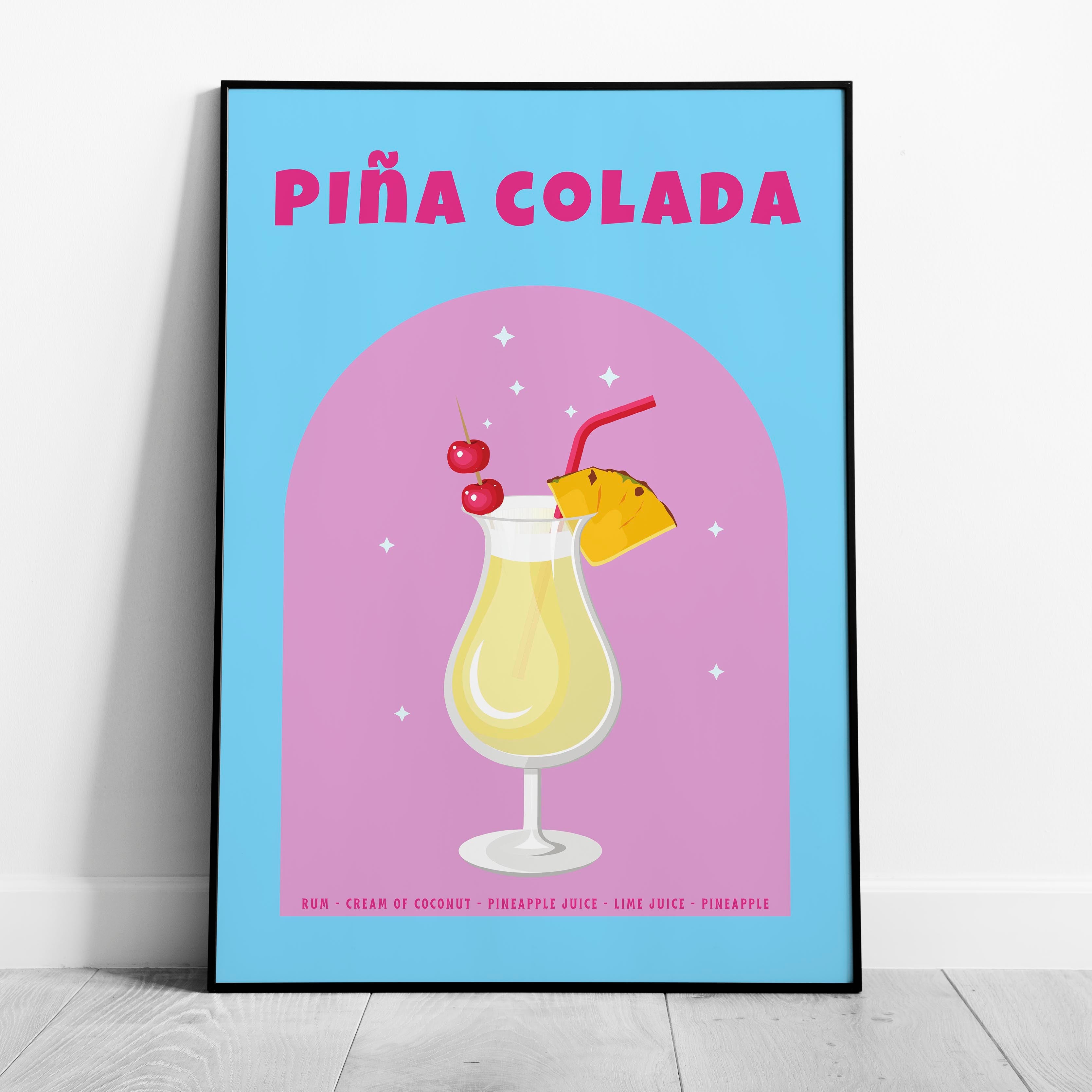 If You Like Piña Coladas Classic Cocktail Drink - Rolled Poster Wall Art Print | House Prints