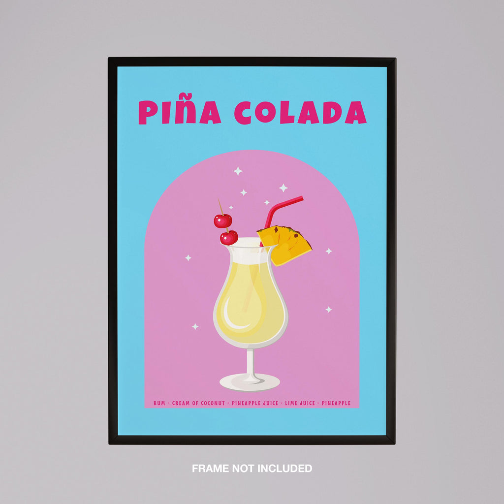If You Like Piña Coladas Classic Cocktail Drink - Rolled Poster Wall Art Print | House Prints