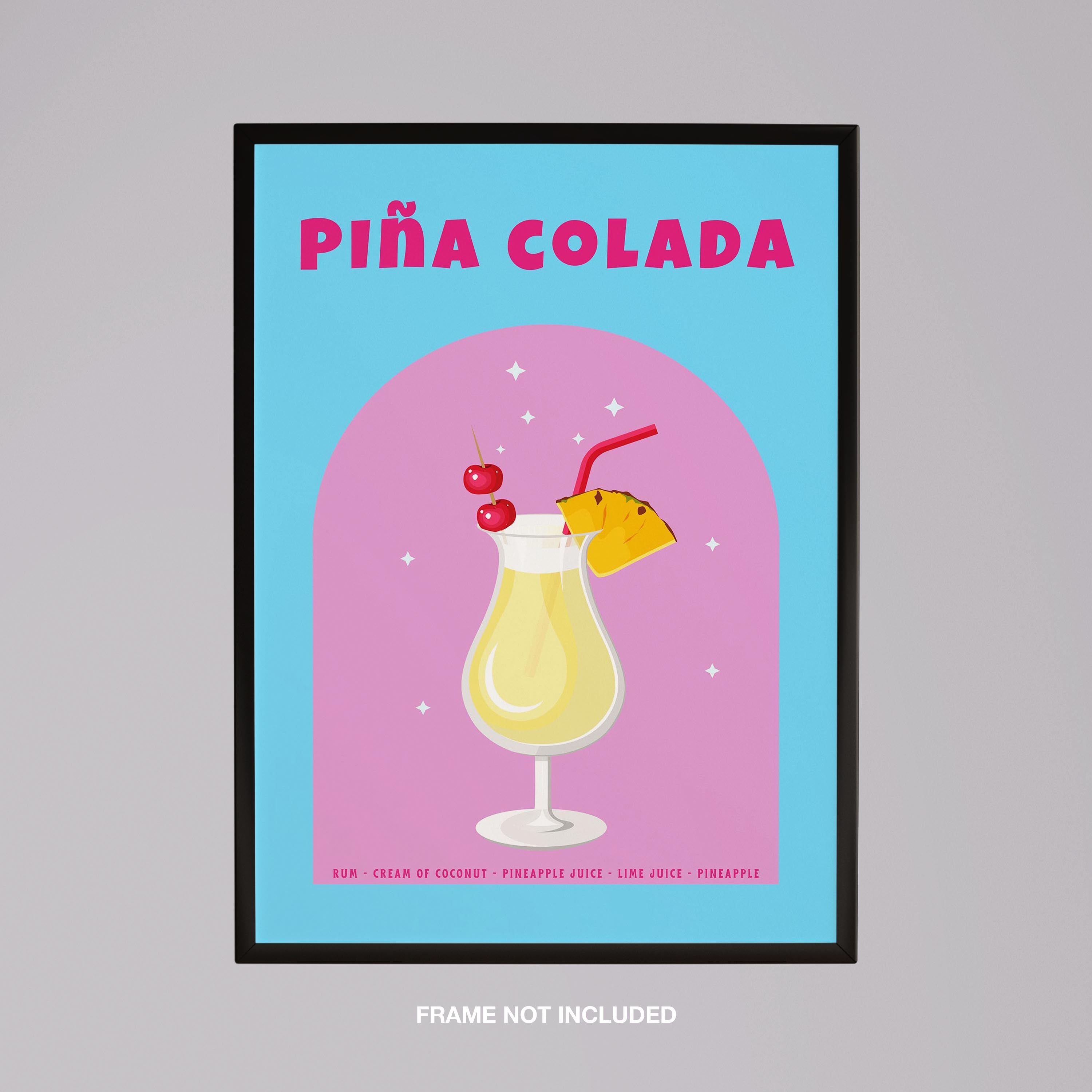 If You Like Piña Coladas Classic Cocktail Drink - Rolled Poster Wall Art Print | House Prints