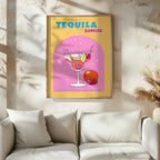 Vibrant Tequila Sunrise Cocktail Drink - Rolled Poster Wall Art Print | House Prints