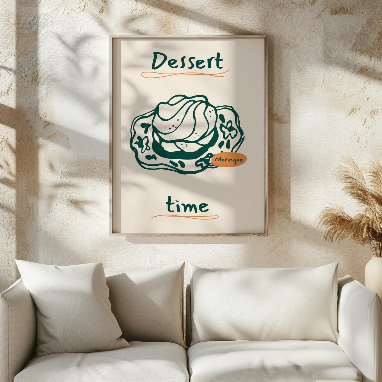Dessert Delight Meringue Time - Rolled Poster Wall Art Print - House Prints