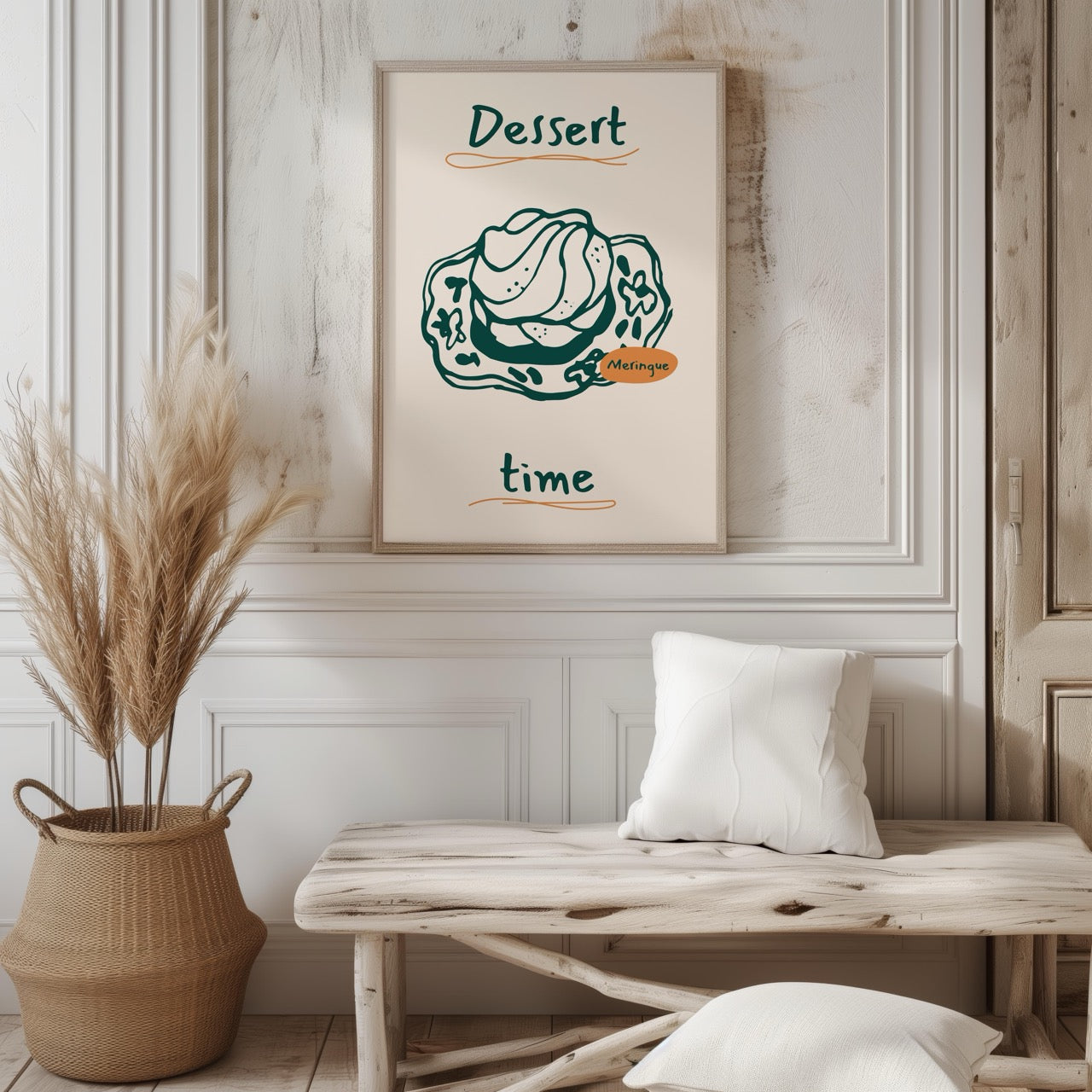 Dessert Delight Meringue Time - Rolled Poster Wall Art Print - House Prints