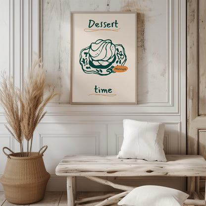 Dessert Delight Meringue Time - Rolled Poster Wall Art Print - House Prints
