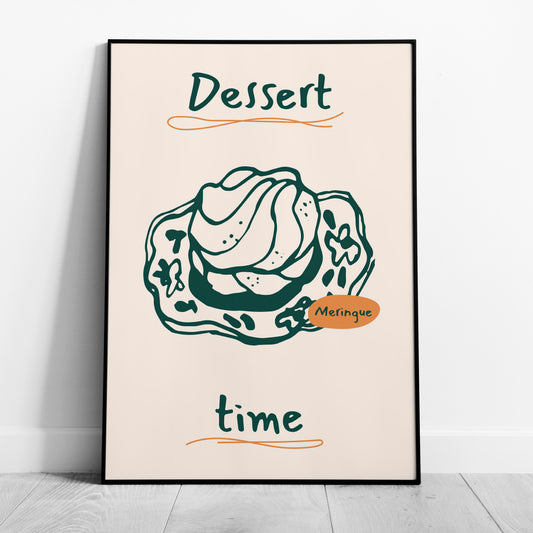 Dessert Delight Meringue Time - Rolled Poster Wall Art Print - House Prints