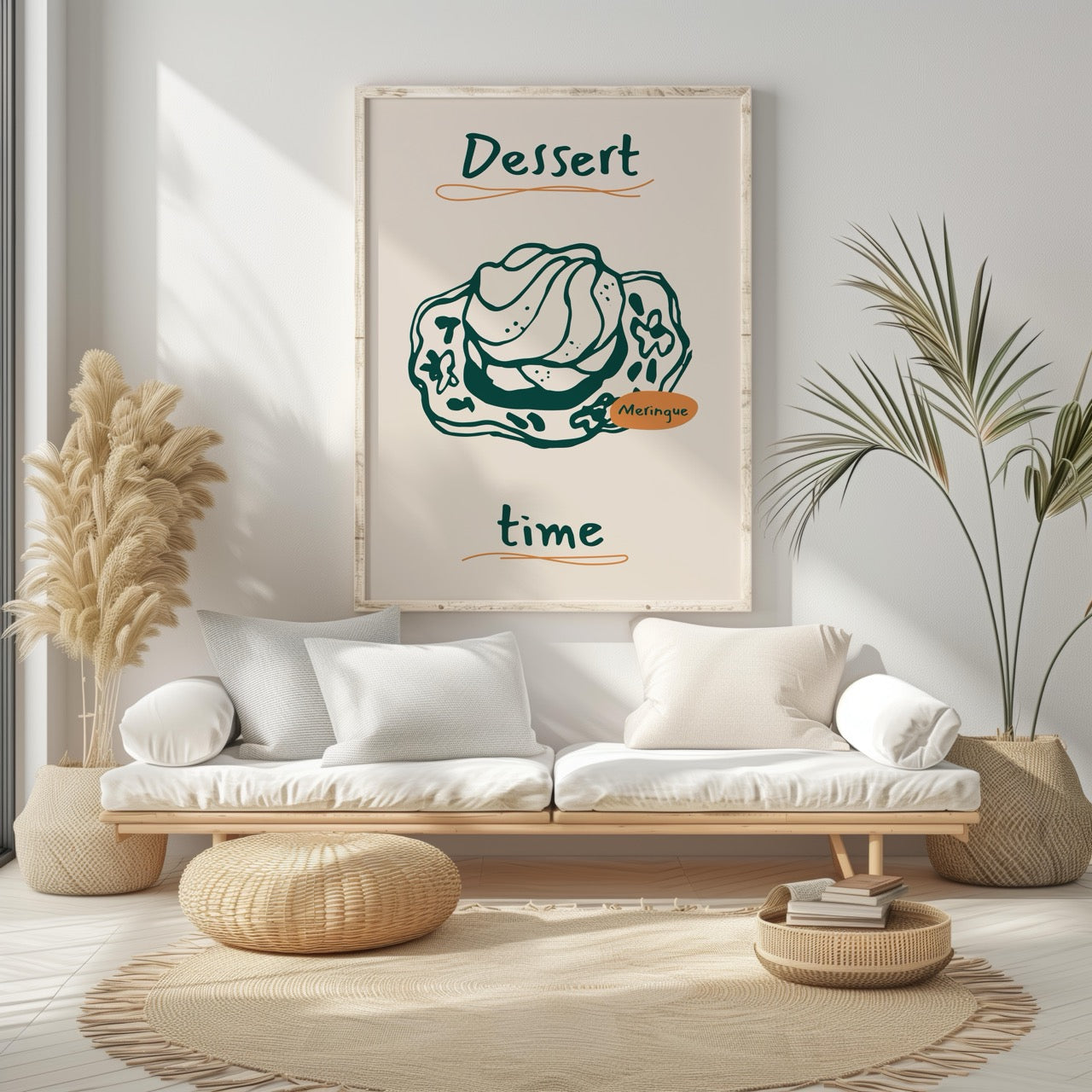 Dessert Delight Meringue Time - Rolled Poster Wall Art Print - House Prints
