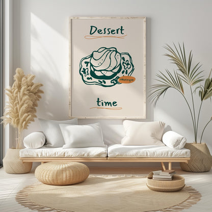 Dessert Delight Meringue Time - Rolled Poster Wall Art Print - House Prints