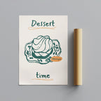 Dessert Delight Meringue Time - Rolled Poster Wall Art Print | House Prints
