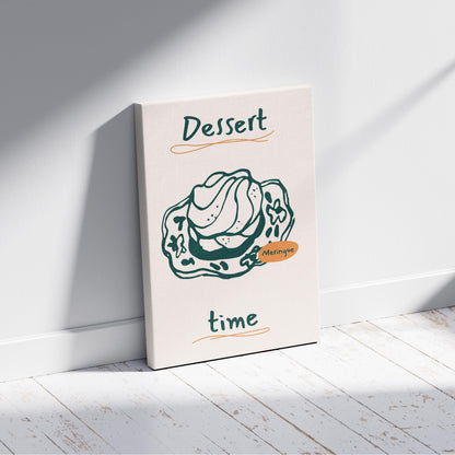 Dessert Delight Meringue Time - Framed Canvas Wall Art Print - House Prints
