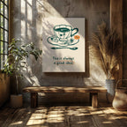 Tea is Always a Good Idea Kitchen - Framed Canvas Wall Art Print | House Prints