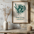Cooking Is My Meditation Kitchen Food - Rolled Poster Wall Art Print | House Prints