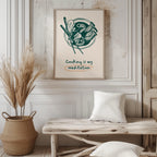 Cooking Is My Meditation Kitchen Food - Rolled Poster Wall Art Print | House Prints
