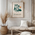 It's Coffee O'Clock Kitchen Drinks - Rolled Poster Wall Art Print | House Prints