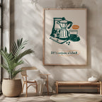 It's Coffee O'Clock Kitchen Drinks - Rolled Poster Wall Art Print | House Prints