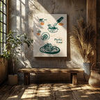 Spaghetti Pasta Recipe Kitchen Food - Framed Canvas Wall Art Print | House Prints
