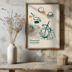 Homemade Lemonade Kitchen Recipe Ingredients - Rolled Poster Wall Art Print | House Prints
