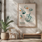 Homemade Lemonade Kitchen Recipe Ingredients - Rolled Poster Wall Art Print | House Prints