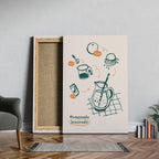 Homemade Lemonade Kitchen Recipe Ingredients - Framed Canvas Wall Art Print | House Prints
