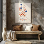 Ginger Tea Drink Recipe Ingredients Kitchen - Framed Canvas Wall Art Print | House Prints