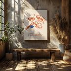 Orange Sushi Addict Kitchen Food - Framed Canvas Wall Art Print | House Prints