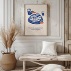 Food Brings Us Together Pizza Ingredients - Rolled Poster Wall Art Print | House Prints