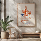 Wine Is My Liquid Therapy Kitchen Drinks - Rolled Poster Wall Art Print | House Prints