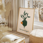 Eat More Veggies Kitchen Food - Rolled Poster Wall Art Print | House Prints
