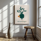 Eat More Veggies Kitchen Food - Framed Canvas Wall Art Print | House Prints