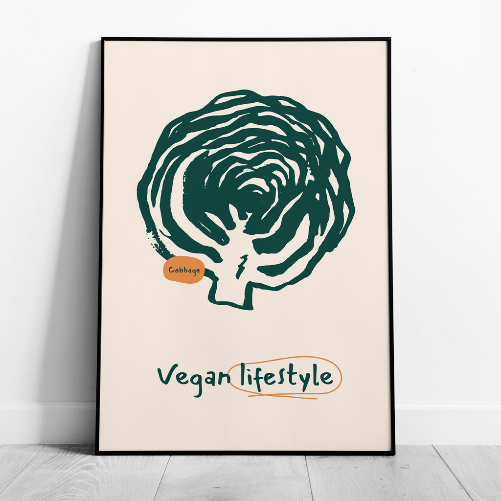 Vegan Lifestyle Food for the Kitchen - Rolled Poster Wall Art Print | House Prints
