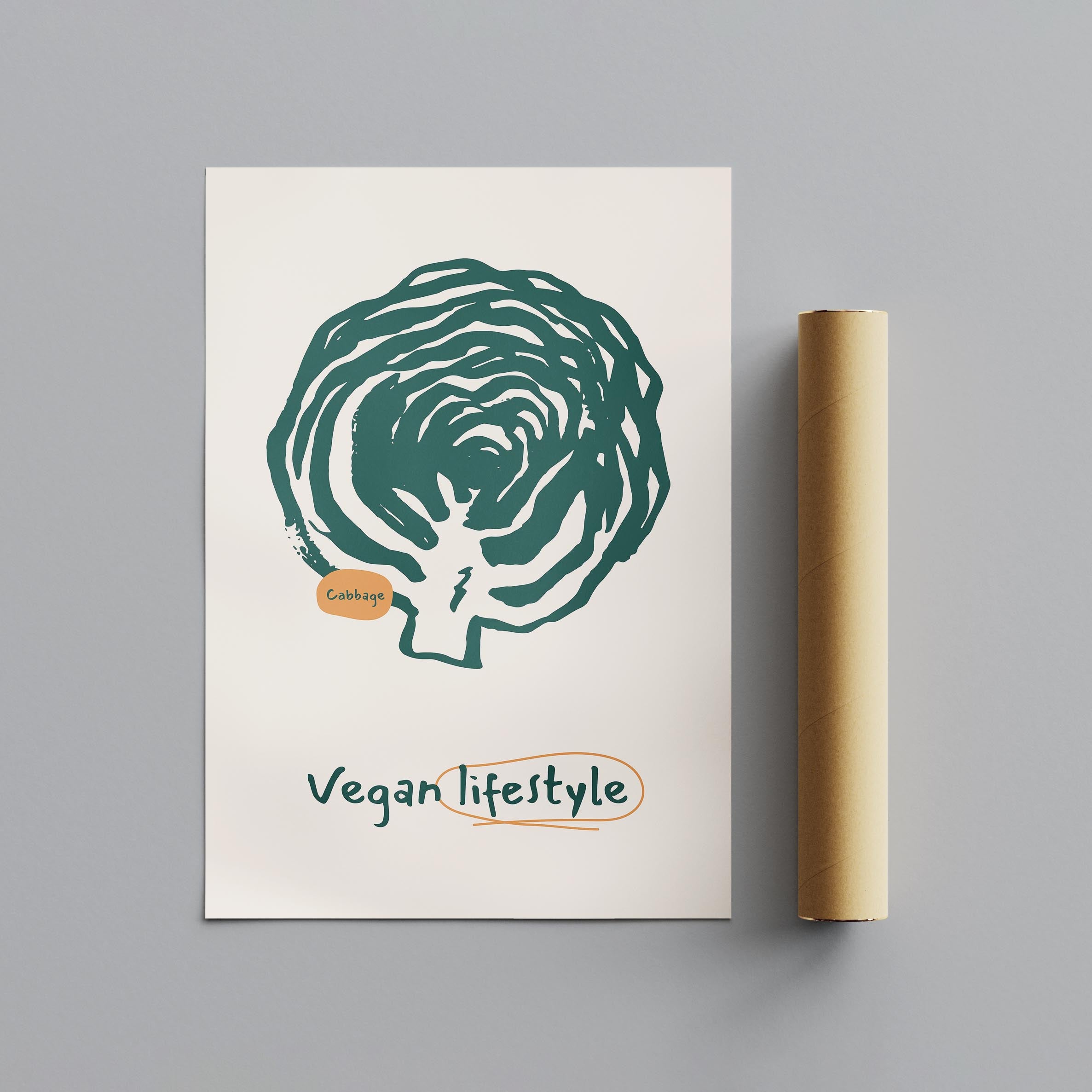 Vegan Lifestyle Food for the Kitchen - Rolled Poster Wall Art Print | House Prints