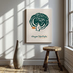 Vegan Lifestyle Food for the Kitchen - Framed Canvas Wall Art Print | House Prints