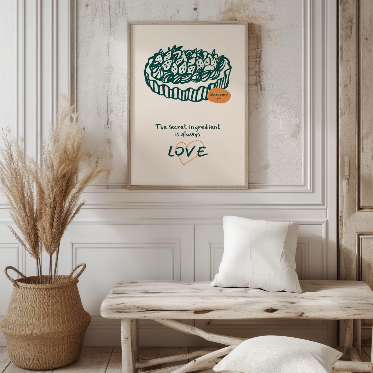 The Secret Ingredient Is Always Love - Rolled Poster Wall Art Print | House Prints