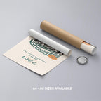 The Secret Ingredient Is Always Love - Rolled Poster Wall Art Print | House Prints